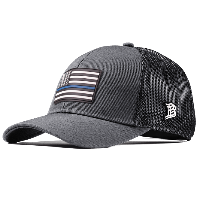 Thin Blue Line PVC Flexfit Snapback Trucker