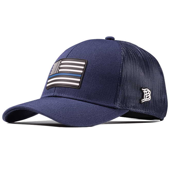 Thin Blue Line PVC Flexfit Snapback Trucker