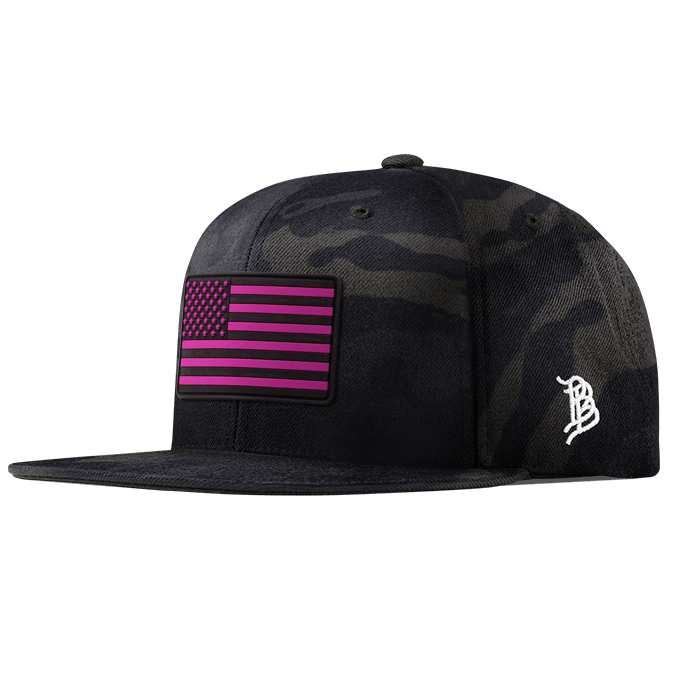 Old Glory Pink PVC Classic Snapback