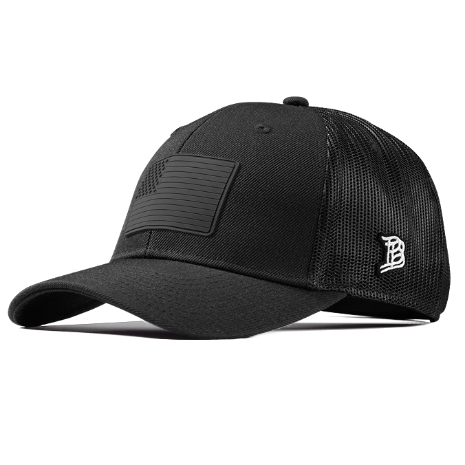 Old Glory Stealth PVC Curved Trucker