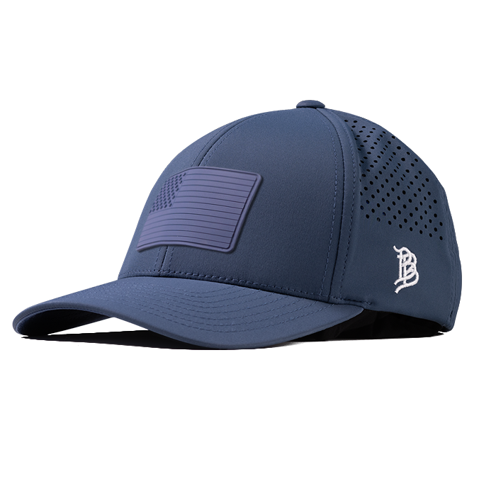 Old Glory Stealth PVC Curved Performance Hat