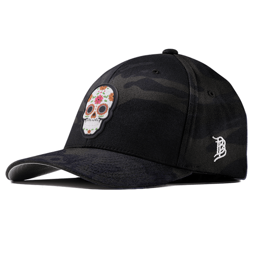 Flower Skull PVC Flexfit Fitted