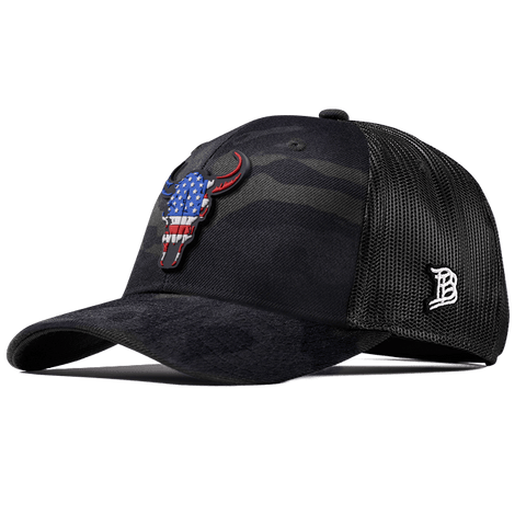 American Bison PVC Curved Trucker Multicam