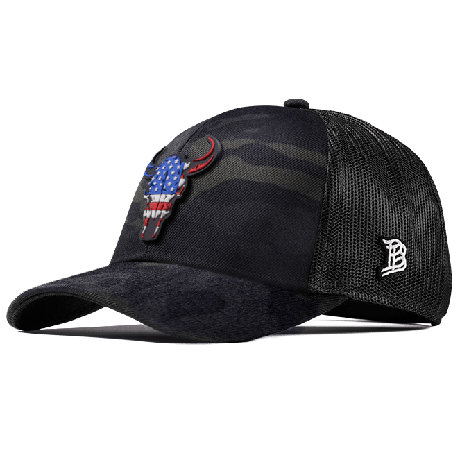 American Bison PVC Flexfit Snapback Trucker