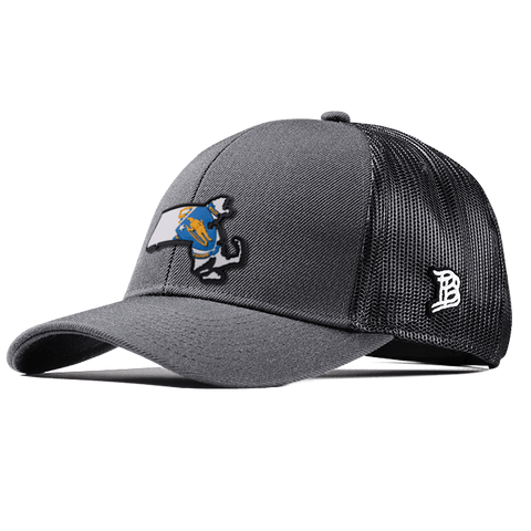 Massachusetts 6 PVC Flexfit Snapback Trucker