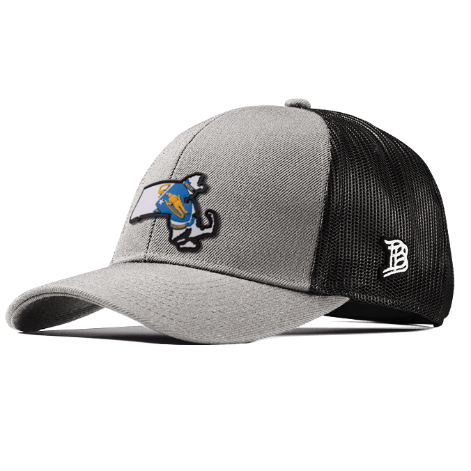 Massachusetts 6 PVC Flexfit Snapback Trucker