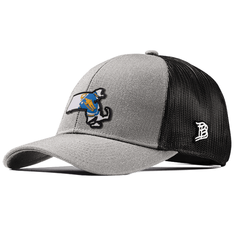 Massachusetts 6 PVC Flexfit Snapback Trucker