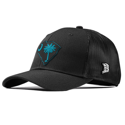 South Carolina Turquoise PVC Curved Trucker