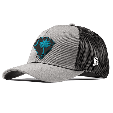 South Carolina Turquoise PVC Curved Trucker