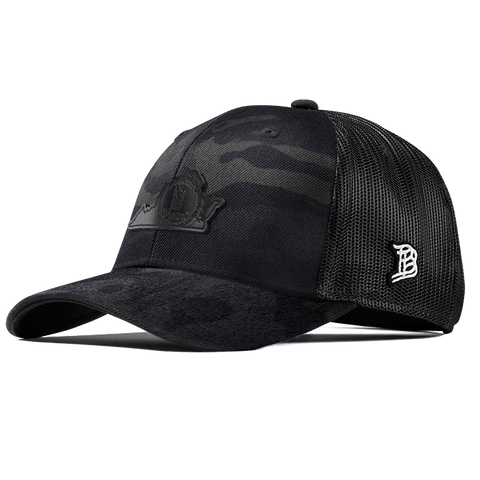 Virginia 10 Midnight Curved Trucker