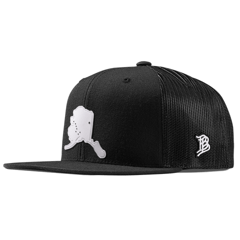 Alaska Moonlight PVC Flat Trucker Black