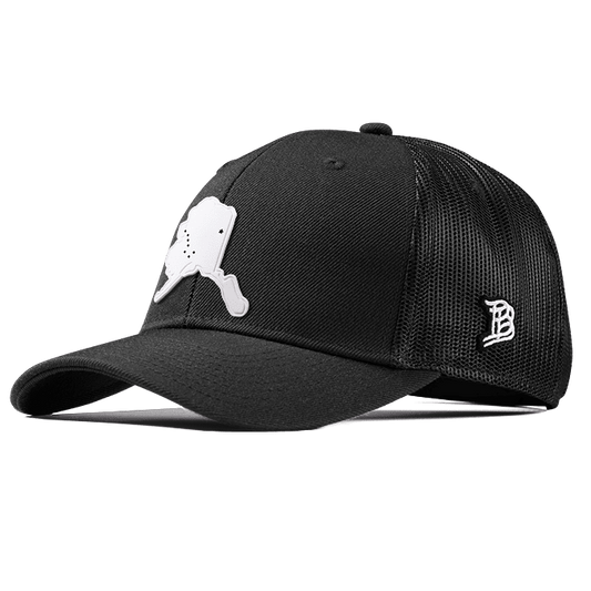 Alaska Moonlight PVC Curved Trucker Black