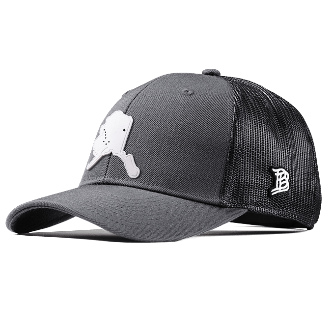 Alaska Moonlight PVC Curved Trucker Charcoal