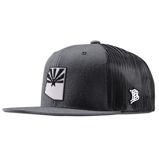 Arizona Moonlight PVC Flat Trucker Charcoal