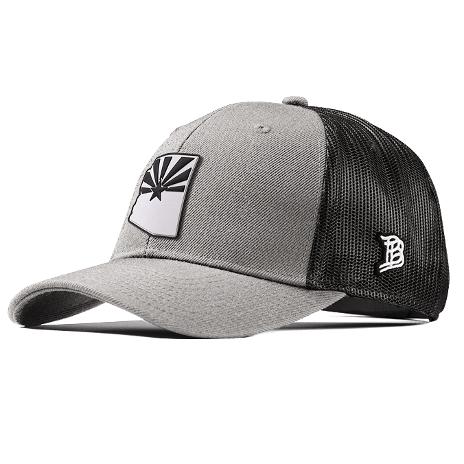 Arizona Moonlight PVC Curved Trucker Heather Gray