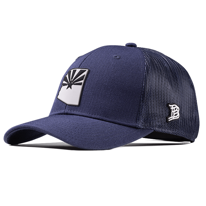 Arizona Moonlight PVC Curved Trucker Navy