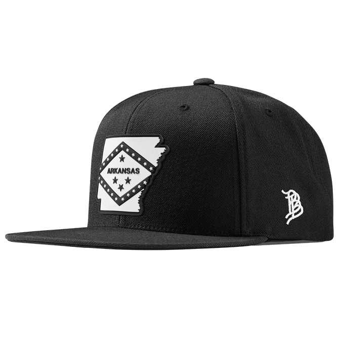 Arkansas Moonlight PVC Classic Snapback Black