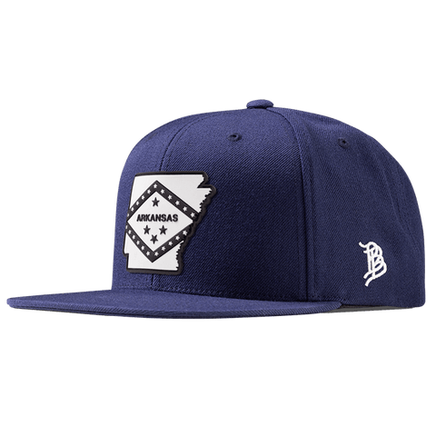 Arkansas Moonlight PVC Classic Snapback Navy