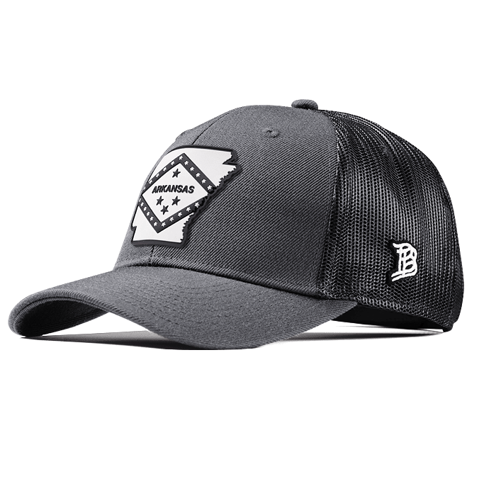 Arkansas Moonlight PVC Curved Trucker Charcoal