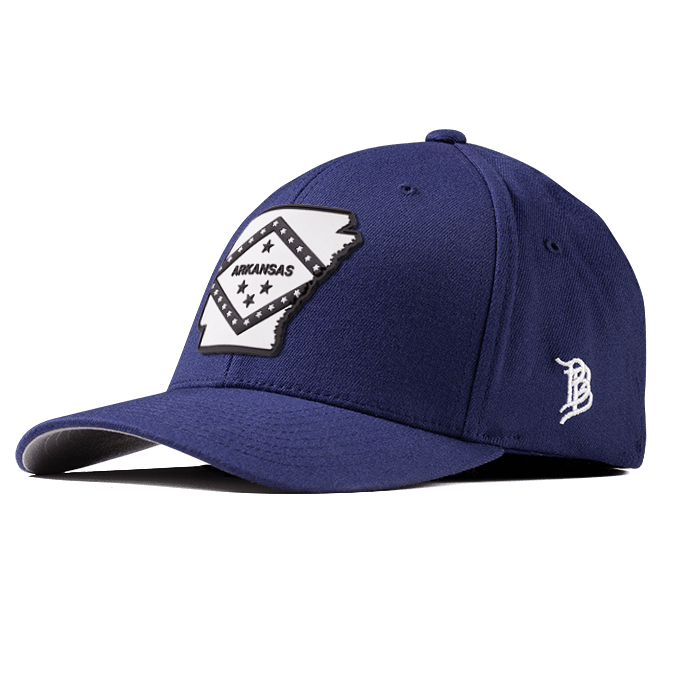 Arkansas Moonlight PVC Flexfit Fitted Navy