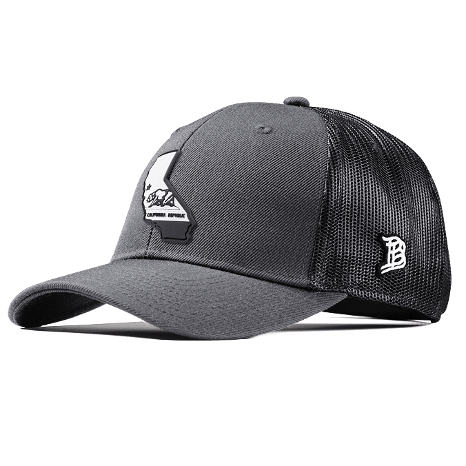 California Moonlight PVC Curved Trucker Charcoal