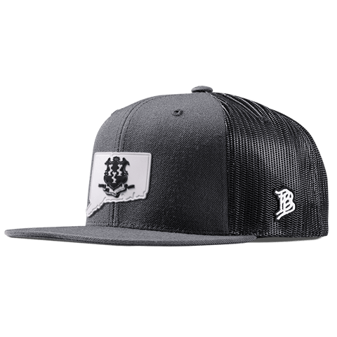 Connecticut Moonlight PVC Flat Trucker Charcoal