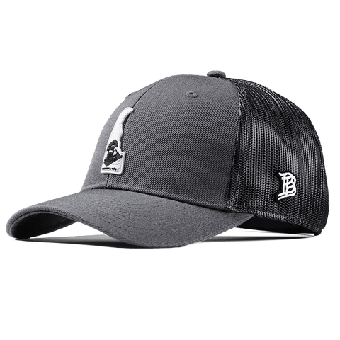 Delaware Moonlight PVC Curved Trucker Charcoal