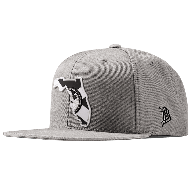 Florida Moonlight PVC Classic Snapback Heather Gray