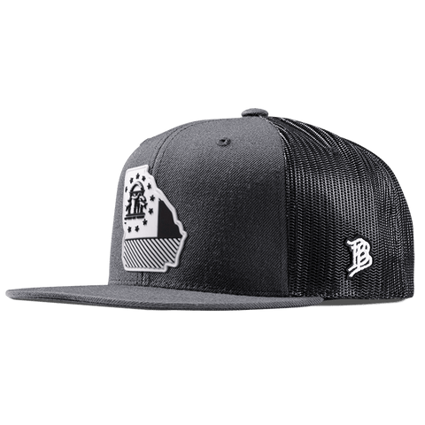 Georgia Moonlight PVC Flat Trucker Charcoal