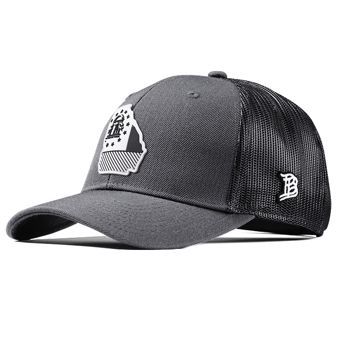 Georgia Moonlight PVC Curved Trucker Charcoal