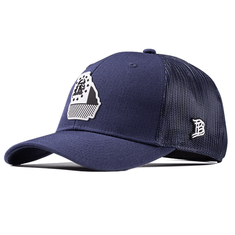 Georgia Moonlight PVC Curved Trucker Navy