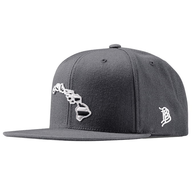 Hawaii Moonlight PVC Classic Snapback Charcoal