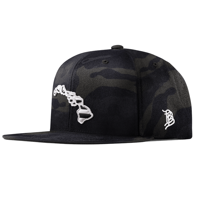 Hawaii Moonlight PVC Classic Snapback Multicam