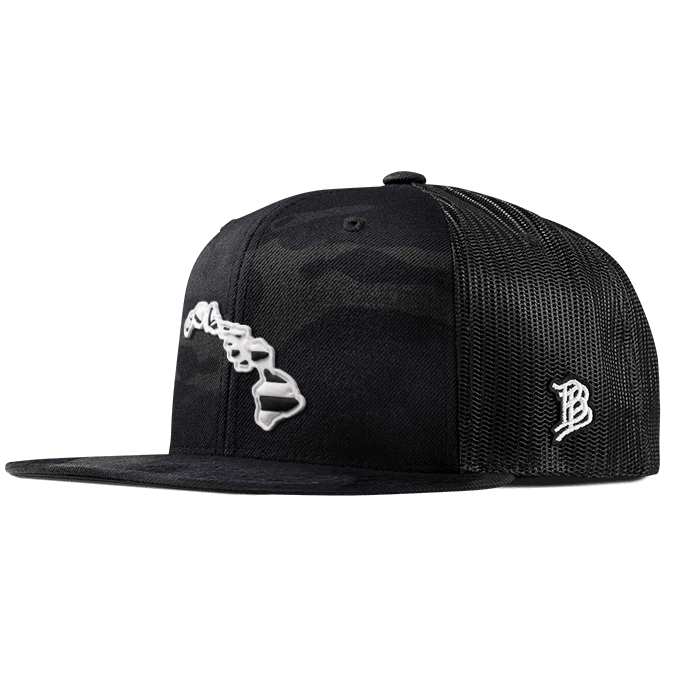 Hawaii Moonlight PVC Flat Trucker Multicam
