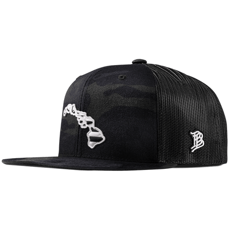 Hawaii Moonlight PVC Flat Trucker Multicam