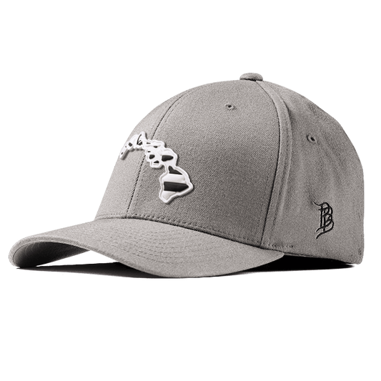 Hawaii Moonlight PVC Flexfit Fitted Heather Gray
