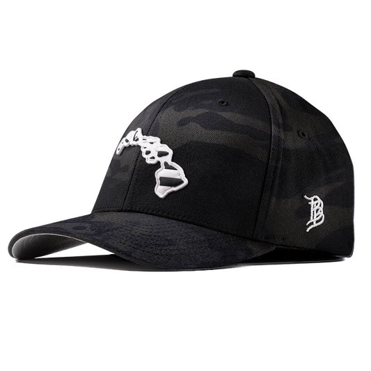 Hawaii Moonlight PVC Flexfit Fitted Charcoal