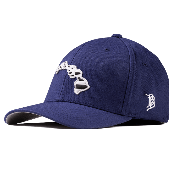 Hawaii Moonlight PVC Flexfit Fitted Navy