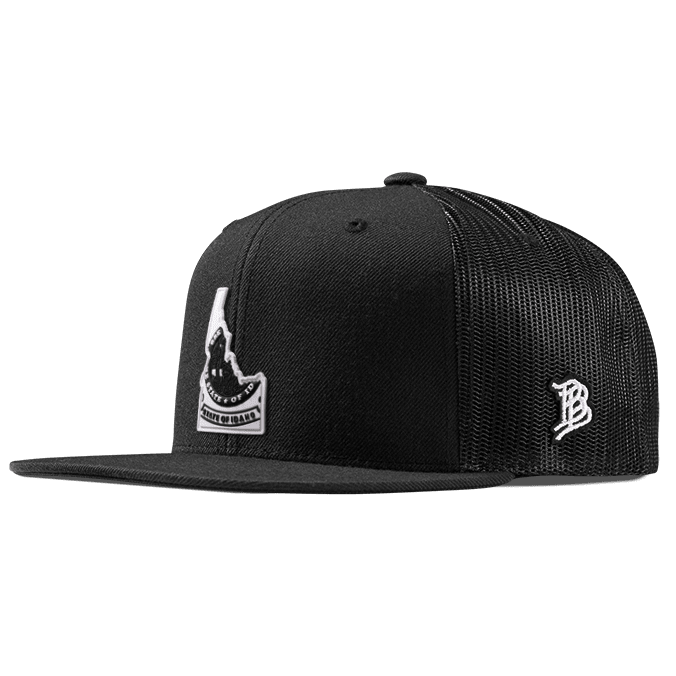 Idaho Moonlight PVC Flat Trucker Black