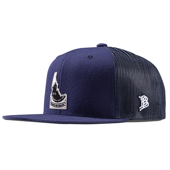 Idaho Moonlight PVC Flat Trucker Navy