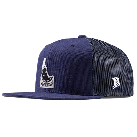 Idaho Moonlight PVC Flat Trucker Navy