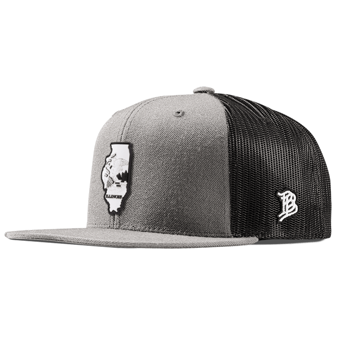 Illinois Moonlight PVC Flat Trucker Heather Gray