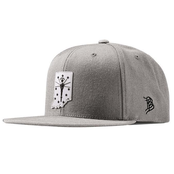 Indiana Moonlight PVC Classic Snapback Heather Gray