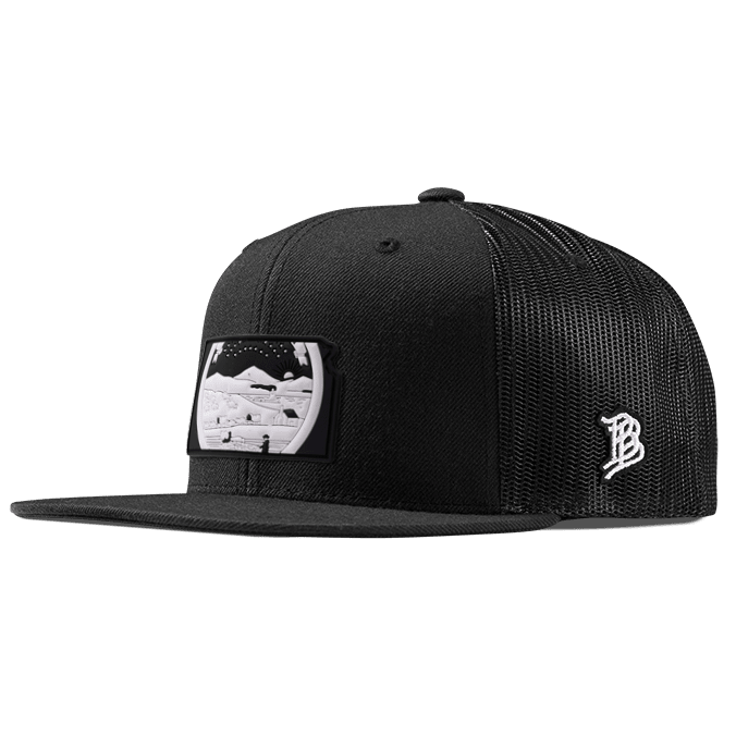 Kansas Moonlight PVC Flat Trucker Black