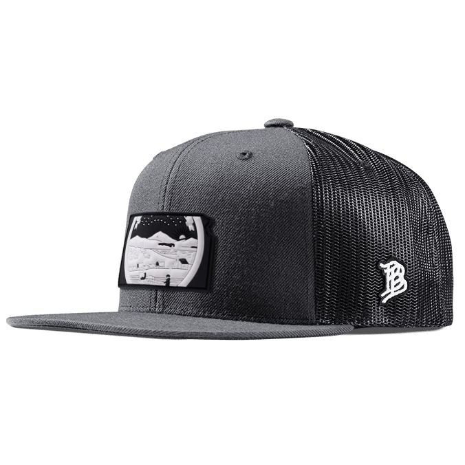 Kansas Moonlight PVC Flat Trucker Charcoal