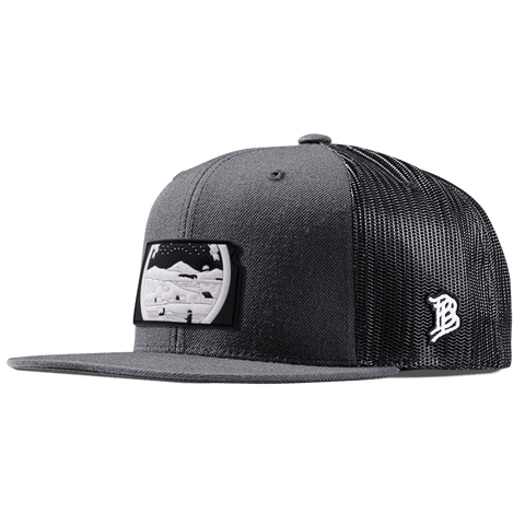 Kansas Moonlight PVC Flat Trucker Charcoal