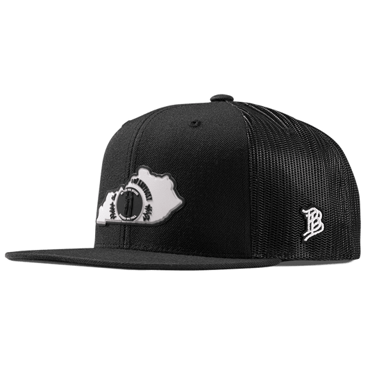 Kentucky Moonlight PVC Flat Trucker Black