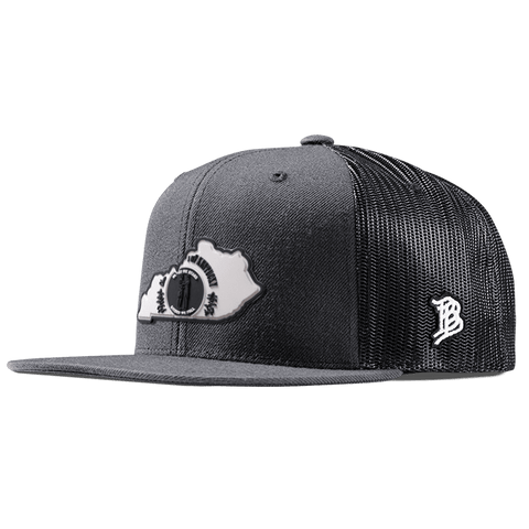 Kentucky Moonlight PVC Flat Trucker Charcoal