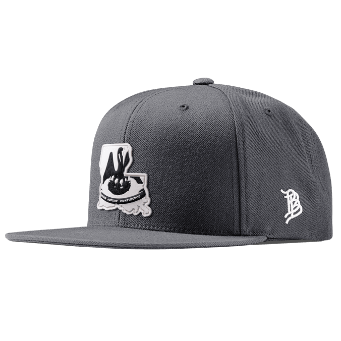 Louisiana Moonlight PVC Classic Snapback Charcoal