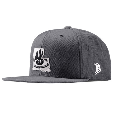 Louisiana Moonlight PVC Classic Snapback Charcoal